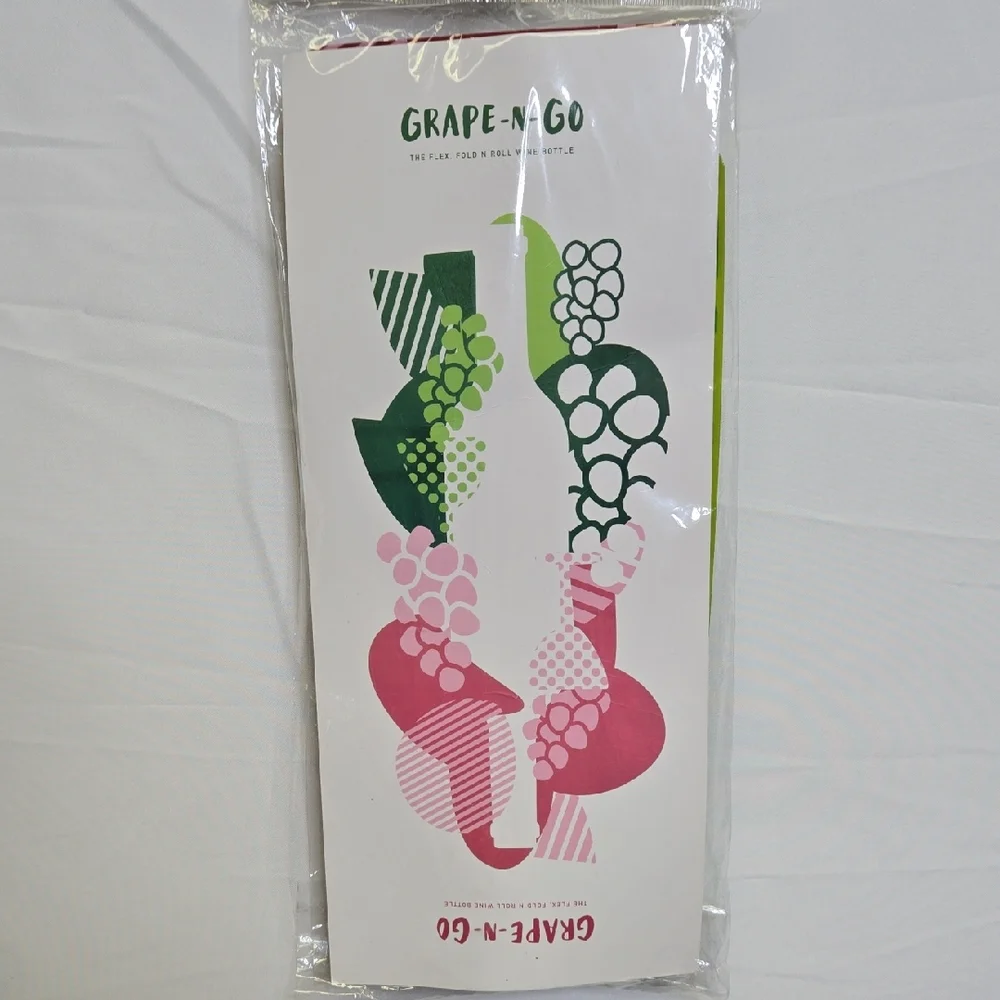 Grape-N-Go Flex Fold n Roll Wine Bottle‎ Bags Pack of 2 New